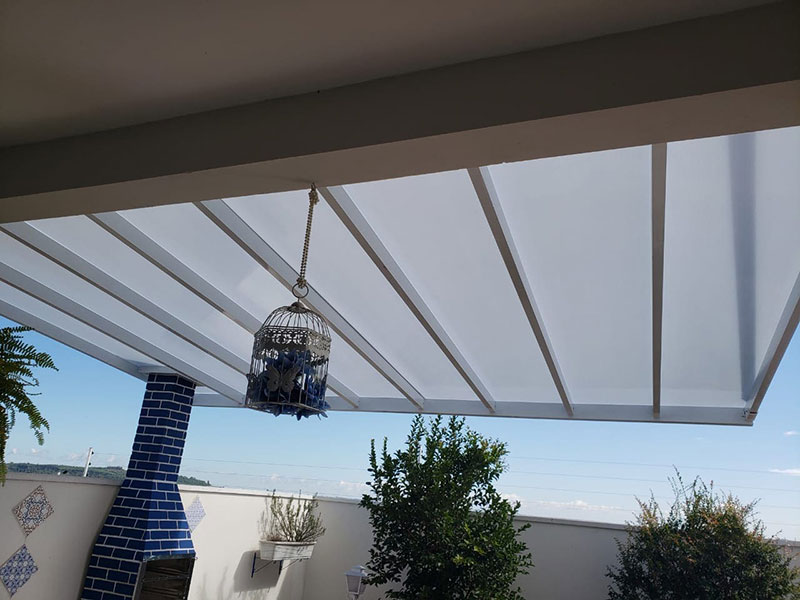 toldos transparentes em área externa